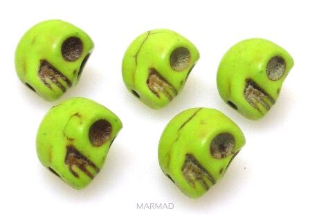 Howlit - czaszka 10x10mm - zielony