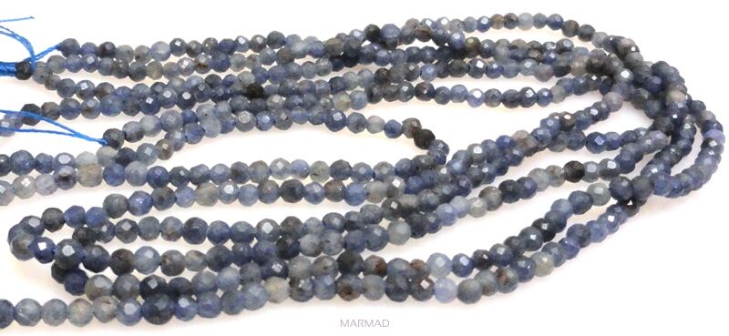 Iolit fasetowany - kula 3mm