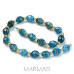 Apatyt fasetowany - owal 8x6mm - 3