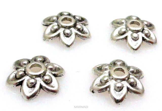 Czapeczki bali na korale - kwiatek 9mm