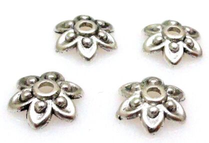 Czapeczki bali na korale - kwiatek 9mm