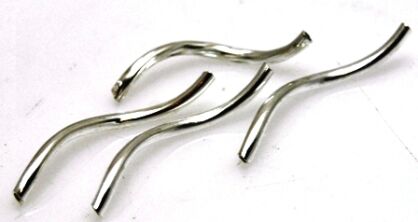 Rurka skręcona 30x2mm - posrebrzana