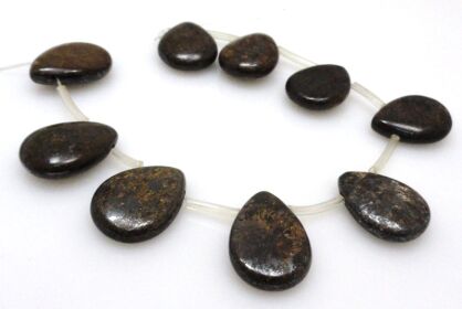 Bronzyt  - kropla 20x15mm