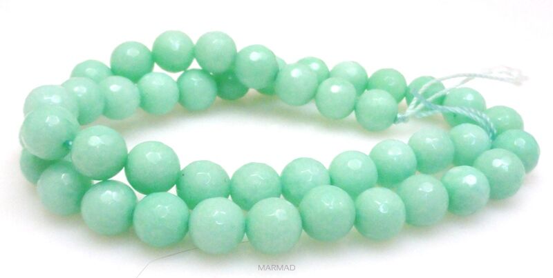 Jadeit fasetowany - kula 8mm