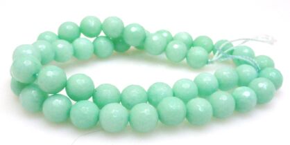 Jadeit fasetowany - kula 8mm