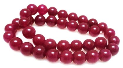 Jadeit ciemna fuksja - kula 10mm