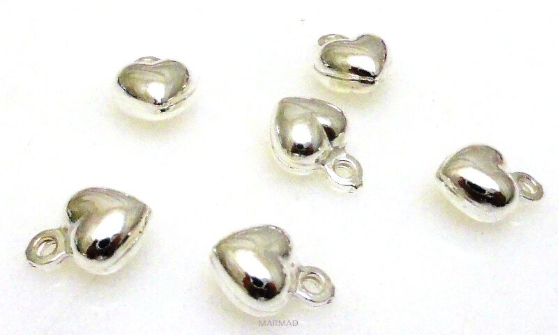 Zawieszka serce 8x6mm - srebro 925