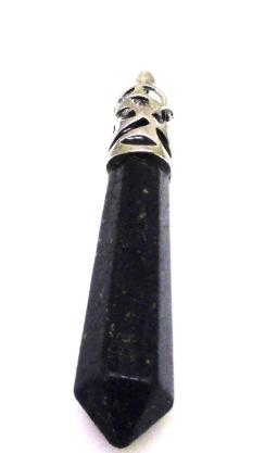 Zawieszka - lapis lazuli grot 60x10mm