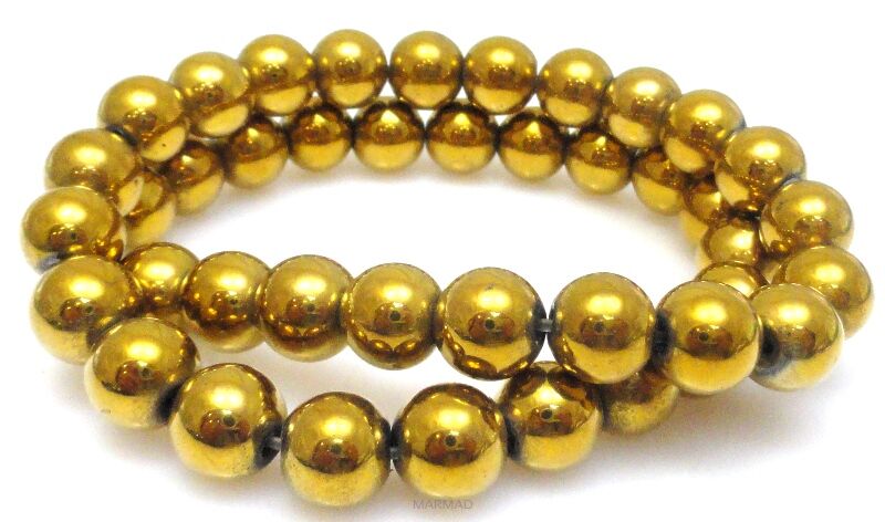 Hematyt magnetyczny złoty - kula 10mm