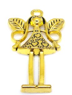 Zawieszka - dziewczynka Elf 58x34mm - kolor złoty