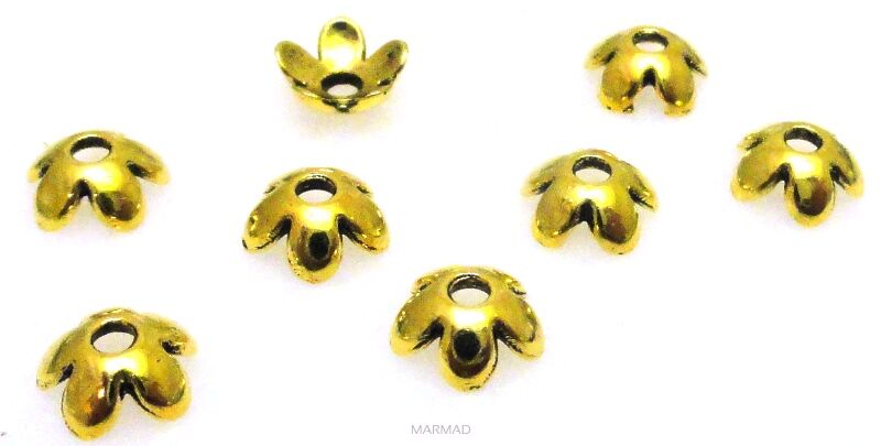 Czapeczki bali na korale kwiatek 6mm