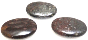 Jaspis owal 25x18mm - zestaw 3 sztuki