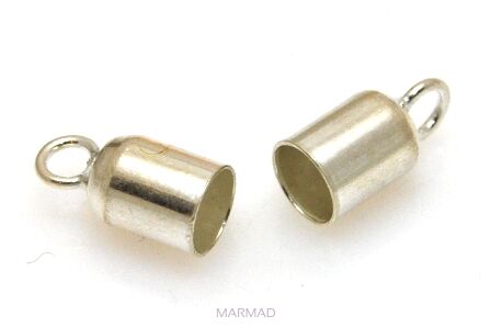 Końcówki do rzemieni 5mm - srebro 925 - 1 para