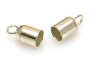 Końcówki do rzemieni 5mm - srebro 925 - 1 para