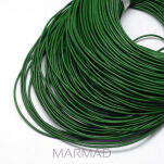 Rzemień ciemno zielony lakierowany - SKÓRA - grubość 2mm - 2