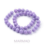 Jadeit Mashan - kule 10mm- lawendowo-liliowy - 2