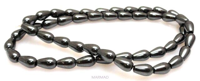 Hematyt  - kropla 8x5mm