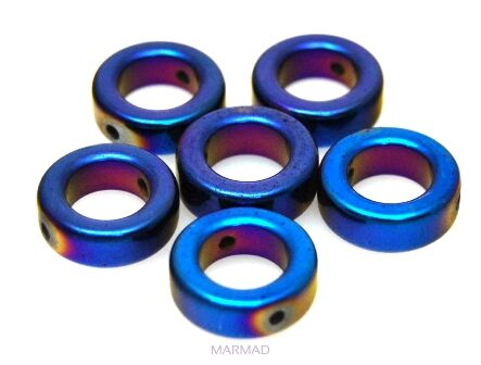 Hematyt niebieski - kółka 12mm