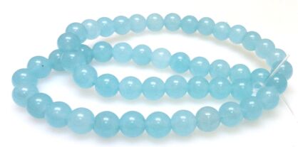 Jadeit - kula 8mm - błękitny