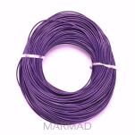 Rzemień fioletowy lakierowany - SKÓRA - grubość 2mm - 3