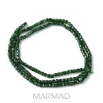 Szmaragd Nilu fasetowany - kostka 2x2mm