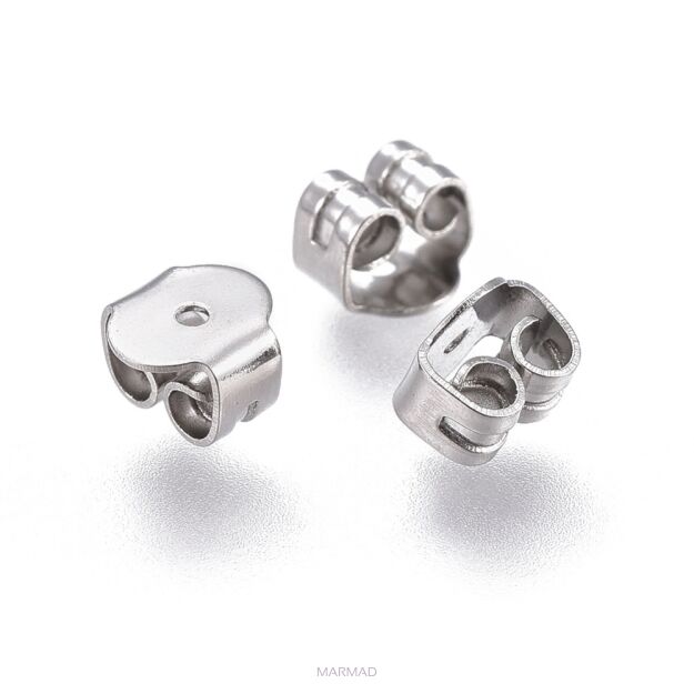 Zatyczki do kolczyków ze stali nierdzewnej 304, odporne na matowienie