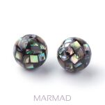 Muszla PAUA ABALONE - kula 10mm - 2