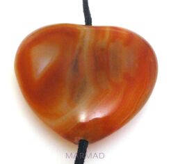 Agat - na wisior - serce 39x41x12mm