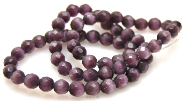 Uleksyt fasetowany - kula 6mm - fioletowy