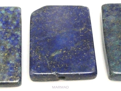 Chryzokola z lapis lazuli - prostokąty 35x25mm - zestaw 3 sztuki - jakość B