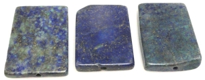 Chryzokola z lapis lazuli - prostokąty 35x25mm - zestaw 3 sztuki - jakość B