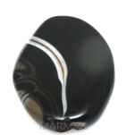 Agat - na zawieszkę owal 36x26x7mm - wada przy otworze