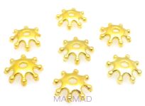 Czapeczki bali na korale śnieżynka 8mm