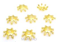 Czapeczki bali na korale śnieżynka 8mm - 3