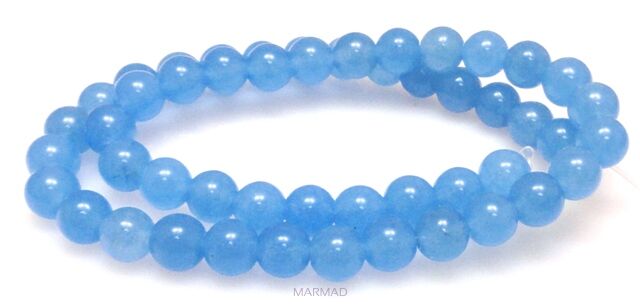 Jadeit - kula 8mm - jasno niebieski