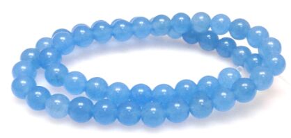 Jadeit - kula 8mm - jasno niebieski