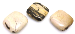 Jaspis cappuccino kwadrat 25x25mm - zestaw 3 sztuki - otwory na wierzchołkach Wyprzedaż