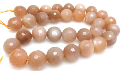 Kamień słoneczny fasetowany - kula 12mm