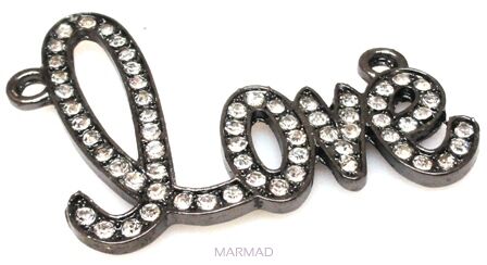 Łącznik z cyrkoniami crystal - Love