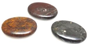 Jaspis - na zawieszki owal 30x22mm - zestaw 3 sztuki