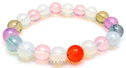 Bransoletka kolorowy opalit kule 10mm - 18cm