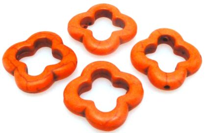 Howlit - kwiatek 18mm - pomarańczowy