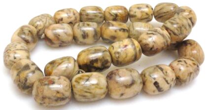 Jaspis tygrysi - oliwka 16x13mm