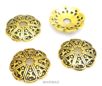 Czapeczki bali na korale kwiatek 13mm