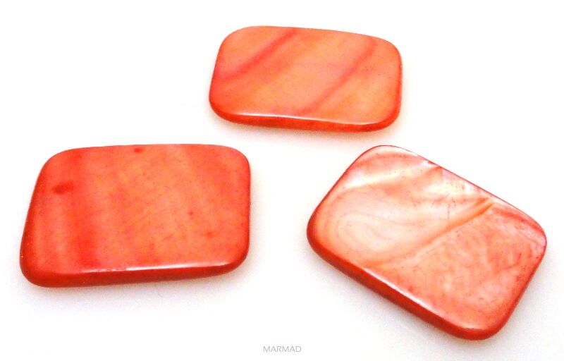 Muszla /Masa perłowa - prostokąt 30x20mm