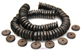 Kokos  - talarki 15x3mm - brązowy