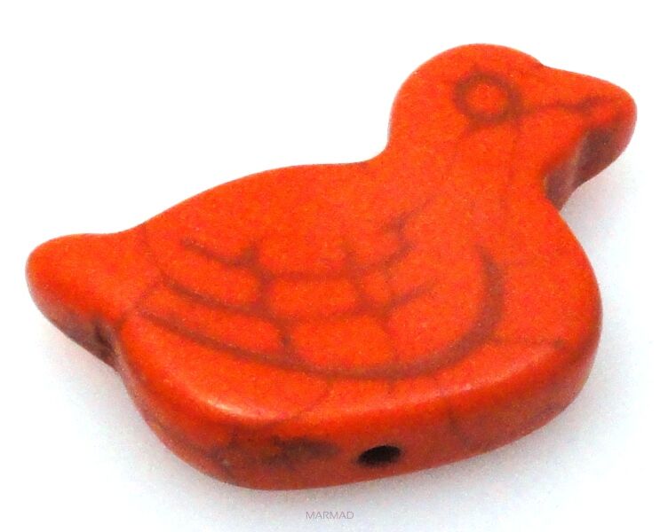 Howlit pomarańczowy - kaczuszka 30x20mm