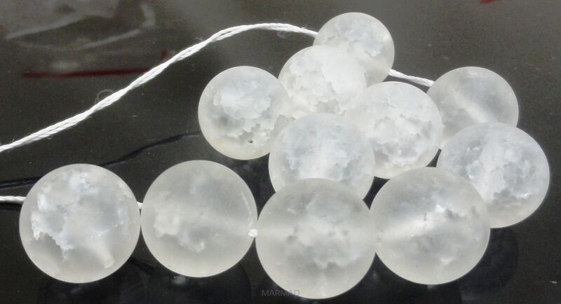 Kryształ górski matowy - kula 16mm