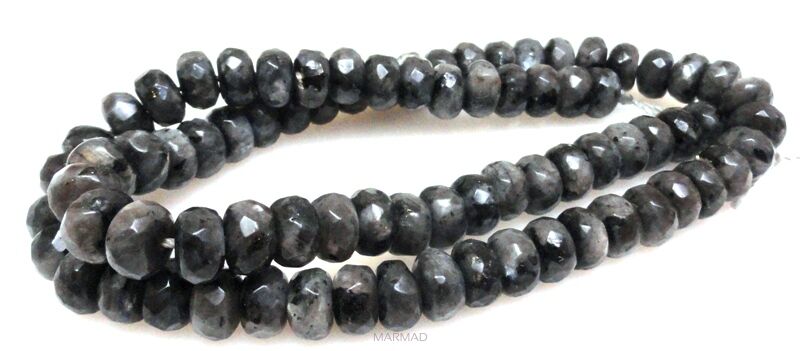 Larvikite fasetowany - oponka 8x4mm