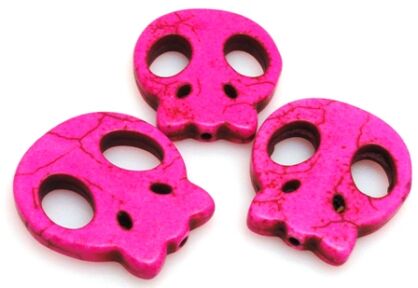 Howlit - czaszka 28x25mm - różowy